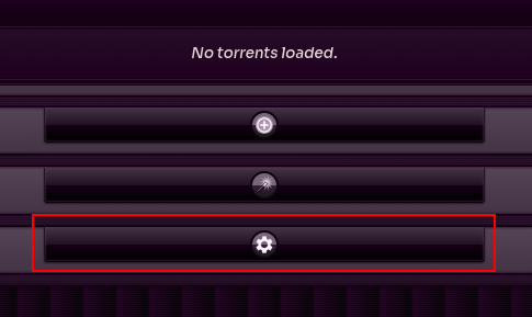Кнопка налаштувань I2PSnark в браузері (скріншот)