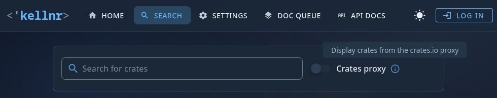 Фільтрація кешованих пакунків в Kellnr (скріншот)